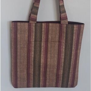 Pepita Spice Cotton Canvas Handmade Tote